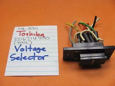 Toshiba 22164500 Voltage Selector Socket & Plug Sa-300 Sa-300l Stereo Receiver • $17.95