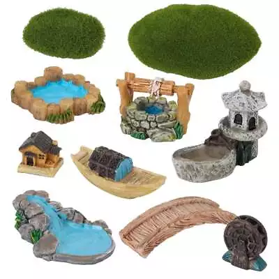 Miniature Fairy Garden Accessories Outdoor 10 Pieces Diy Crafts Kit For Dollhous • $10.13