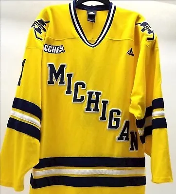 Vintage Adidas Men’s Michigan Wolverines Hockey Jersey M - See Photos • $100