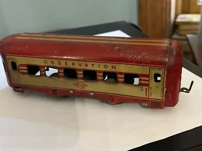 Vintage 1930s Hafner Train Car Streamliners Red Observation Car - Rare • $16.99