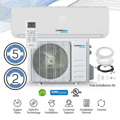 12000 BTU Air Conditioner Ductless Mini Split 17 SEER2 INVERTER Heat Pump 220V • $523