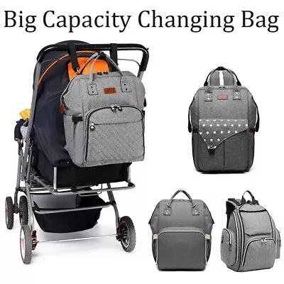 KONO Multi-Function Tote Baby Mummy Diaper Nappy Backpack Changing Shoulder Bag  • £15.99