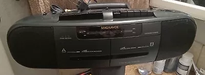 Vintage Magnavox Model AW77050/17 Dual Cassette Boombox- WORKING UNIT- • $59.99