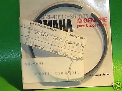 Yamaha Mx250 Yz250 '74-77 Yamaha Piston Ring Set 3rd Nos Oem #313-11611-30-00 • $77.07