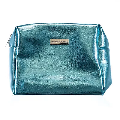 Moroccanoil Blue Cosmetic Makeup Travel Zipper Bag - 9  X 7.5   • $5.99