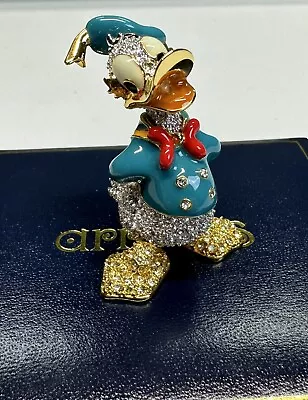 Arribas Brothers Disney Figurine 2  Donald Duck Crystal Jeweled Limited Edition • $299.99