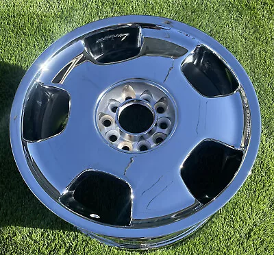 1- NEW SINGLE CHROME 17x8 MERCEDES-BENZ W124 LORINSER D93 5 SPOKE WHEEL RIM OEM • $450