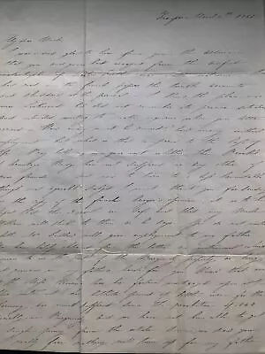 £59.99 • Buy Handwritten Letter Sent From Paris Dated March 1852 About The Holmfirth Flooding