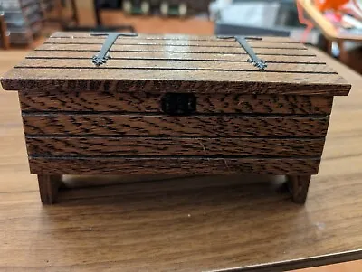 Antique Wooden Trinket Music Box • £15.05