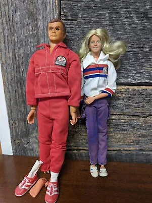 Vintage 1975 Kenner Six Million Dollar Bionic Man And Bionic Woman Lot As Is • $39.99