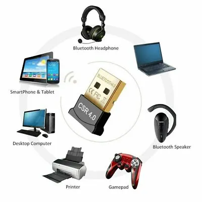 LOT Mini USB Bluetooth Adapter Donlge CSR Receiver Windows 10/8/7/XP 5.0 4.0 2.0 • $1.84