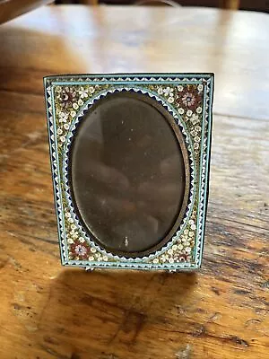 Vintage Mosaic Brass Picture Frame • $120