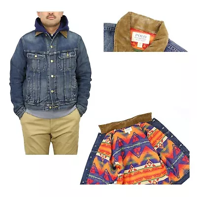 Polo Ralph Lauren Denim & Supply Denim Jean Jacket Coat With Native Lining • $199.99