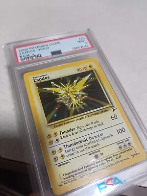 PSA 9 Zapdos Holo 20/130 - 2000 Pokemon Base Set 2 MINT Rare Foil • $85