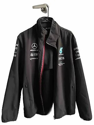 Mercedes AMG Petronas Jacket Mens Large Black Formula 1 *Sponsors • $100