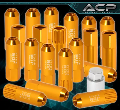 For Toyota M12X1.5 Locking Lug Nuts Wheels Extended Aluminum 20 Pieces Set Gold • $25.99