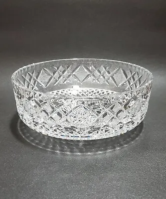 Vintage Clear Crystal Bowl Whirling Star Design Polish Bohemian • $27.97