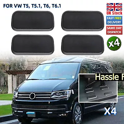 Black ABS Plastic Seat Base Cap Cover For VW T5 T5.1 T6 T6.1 Kombi Set Of 4 • $16.28