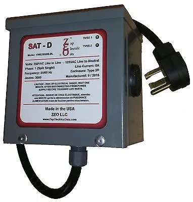 $369 • Buy Whole House Energy Savings Power Factor Saver Kvar Unit 1200 With TVSS - 3 Prong