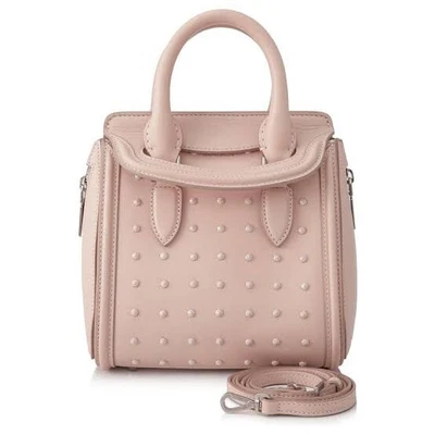 $790 • Buy Alexander McQueen Mini Heroine Bag Studded Pink Limited Edition With Dust Bag