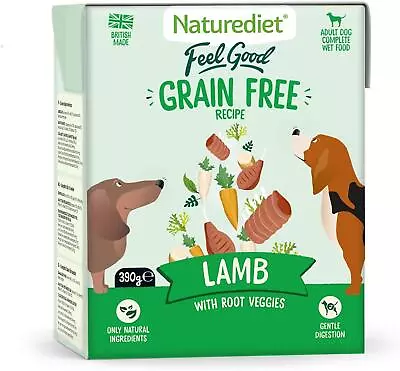 Naturediet - Nutritionally Balanced Wet Dog Food - Grain Free Lamb - 18x390g • £29.49