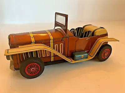 Vintage Masudaya Modern Toys  Old Timer  Mercedes Tin Litho Friction Toy Car • $74.20