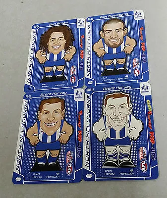 2016 Afl Teamcoach Footy Pop Ups & Glow North Melbourne Kangaroos 3 Card Set • $10