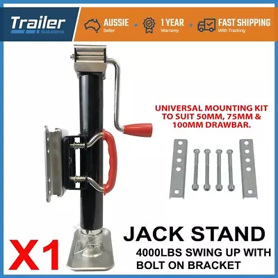 Trailer Parts 1814kg Trailer Caravan Jack Stand /jockey Wheel Draw Bar Fitment • $125