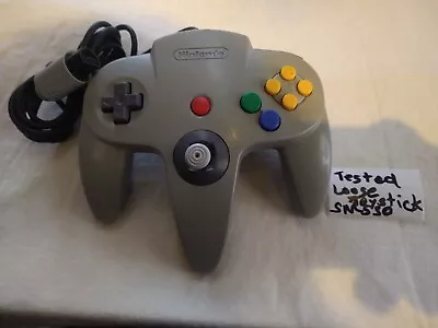 OEM Nintendo 64 N64 Controller Original Gray - Tested Loose Stick - • $17