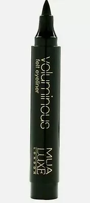 £4.99 • Buy MUA Luxe Voluminous Felt Eyeliner BOLD BLACK Brush Liner With Castor Oil Sealed 