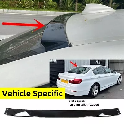 For 2011-16 Bmw 5 Series F10 Sedan M5 Gloss Black Rear Window Roof Spoiler Wiing • $57.92