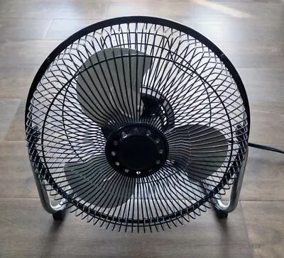 9-inch High-Velocity Metal Fan 3 Speeds 180 Degree Tilt  • $20