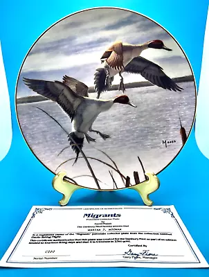 Danbury Mint Migrants Collector Plate C200 Ducks Taking Flight 1988 • $8.98