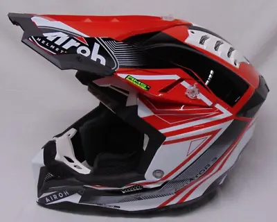 Airoh AVIATOR 3 League Red Gloss Off Road Helmet Large AV3LE55 New With Tags • $450