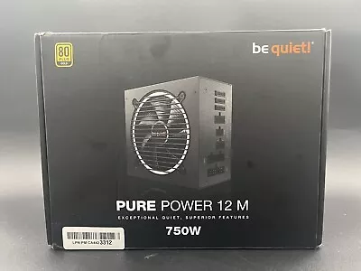 Be Quiet! Pure Power 12 M 750W 80 Plus Gold Power Supply (US Plug) • $69.99