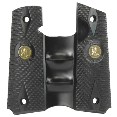 Pachmayr Signature Grip Fits Colt 1911 With Finger Grooves Black  05008 • $44