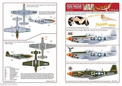 Kits-World 1/48 P-51D Mustang Passion Wagon Decals 148055  • $17.95