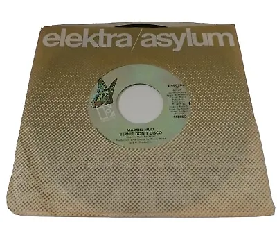 Martin Mull 45rpm Vinyl Record Bernie Don't Disco/Bun & Run No.1 & No.3 Vintage • $4.95