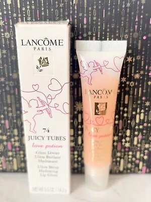 Lancome Juicy Tubes Lip Gloss Love Potion 74 Pink Miracle 15ml Rare *New* • £29.99