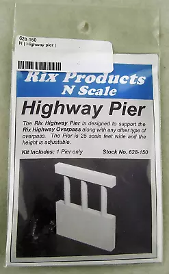 N Scale Highway Pier - Rix Products #628-0152 • $6.50