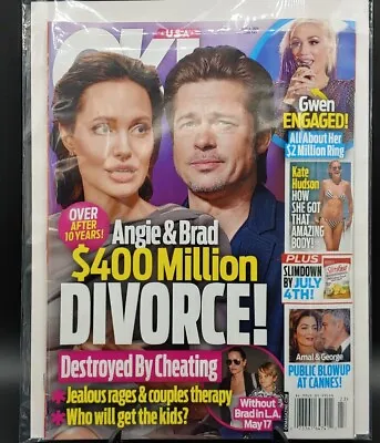 OK! Magazine June 6 2016 #23 Angie & Brad $400M Divorce Bagged And Boarded • £3.01