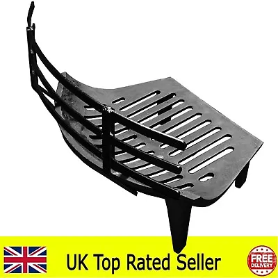 Fire Place Fire Grate Bow Fronted Cast Iron With Coal Saver For 14  Fire Place • £20.99