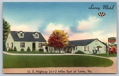 $8.62 • Buy Luray VA - Luray Motel - US Route 211 - AAA - Shenandoah Valley - Blue Ridge Mts