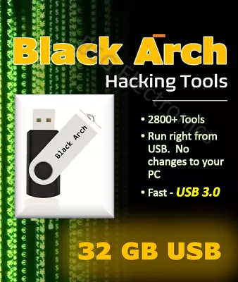 BlackArk USB Hacking Operating System - Penetration Testing - 32 GB Fast USB 3.0 • $24.99