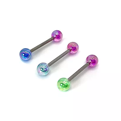 Titanium Steel Colorful Tongue Nails Piercing Body Studs Piercing Body Jewelry) • $1.54