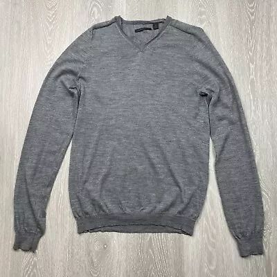 Country Road Mens Extra Fine Merino Wool Grey Sweater Size M • $11.95