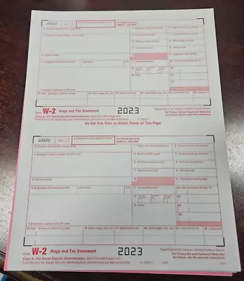 2023 46 EMPLOYEE W-2  W2 KIT 6-PART IRS TAX FORMS LASER INKJET 2 W3 Forms • $20