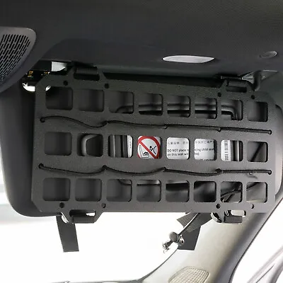 12  X 6  Vehicle Rigid Tactical Molle Portable Panel Car Visor Gear Organizer • $13.99