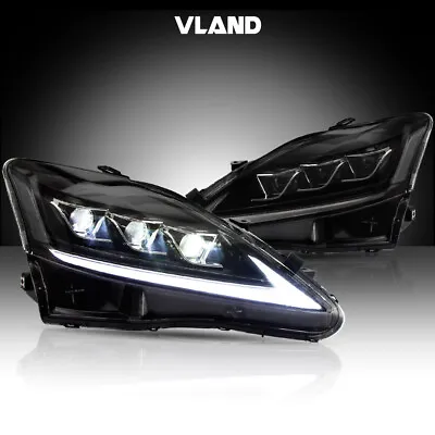 Vland Projector Headlight For 2006-2013 Lexus IS 250 350 ISF LED Headlights • $390