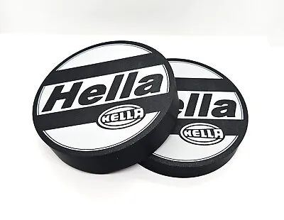 BMW E30 Hella Style High Beam Headlight Covers | Black Rally Caps | E28 E24 RARE • $34.99